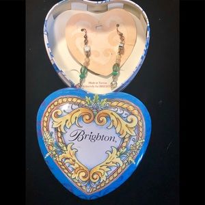 Brighton contempo art glass dangle earrings